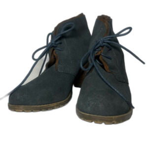 Ruffhewn Cypress Slate Gray Suede Leather Lace Up Ankle Boots Size 8.5